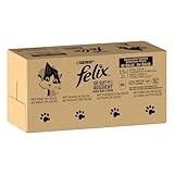 FELIX Sélection Mixte | Boeuf, Poulet, Thon, Cabillaud | Nourriture humide pour Chat en Gelée | lot de 1 x (120 x 85 g)