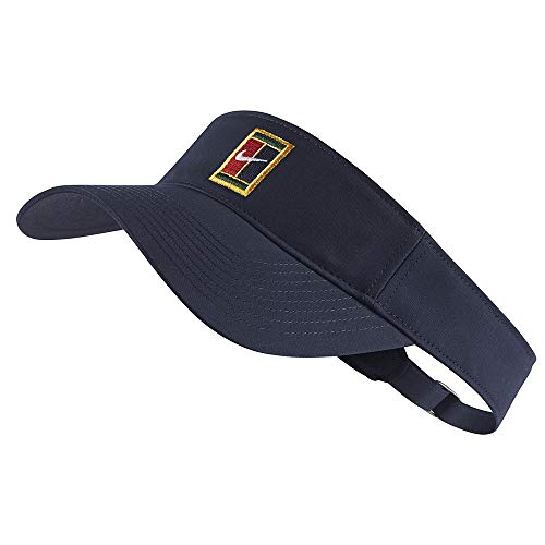 ナイキ NIKE VISOR COURT テニス メンズ レディース コート ロゴ スポーツ 帽子 キャップ (NAVY) [並行輸入品]