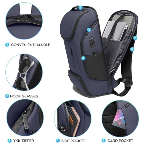 Image of FUTURE AESTHEICS Business Laptop Smart backpack Can Hold 15.6 Inch Laptop Commute Backpack Carry on bag for men and women