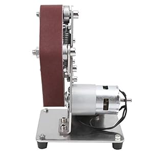 Multifunctionele Bandschuurmachine, Elektrische Schuurmachine met Metaal, Antislip en Stofdicht, 10 Stuks Schuurpapier (30×533 Mm) voor Het Grof Slijpen Slijpen van Wolfraamstaal Draaien