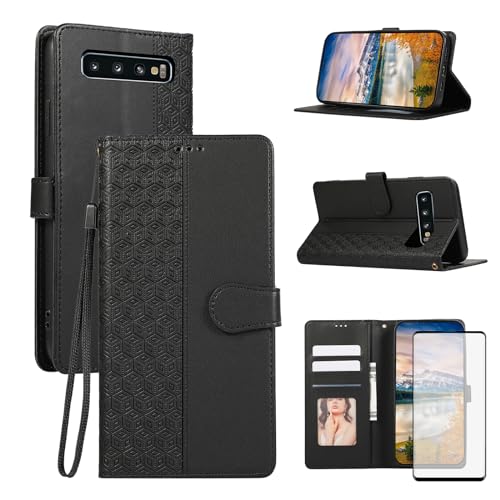 Coque Samsung S10 Plus Portefeuille Tout-en-Un pour Voyager Léger sans Sac