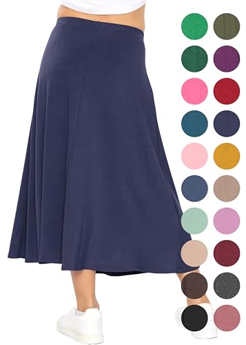 Image of STRETCH IS COMFORT Girls Skirts Flowy A Line Knee Length and Ankle Length | Elastic Waist, Kids School Skirt, Girls Maxi Skirt, Black Skirt For Girls, Faldas Para Ninas, Girls Long Skirt, Long skirts