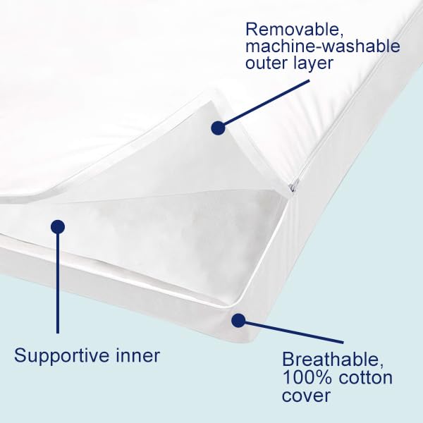 Image of ACCURATEX Queen Pillow 1-Pack, Adjustable Shredded Memory Foam Pillow | Hybrid memory foam & down alternative pillow for neck pain relief. Adjustable loft for side, back & stomach sleepers