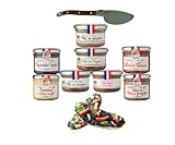 Lucien Georgelin Kit apéro 2025 : 4 pâtés 70g + 4 tartinables 100g + 1 tartineur en bois offert