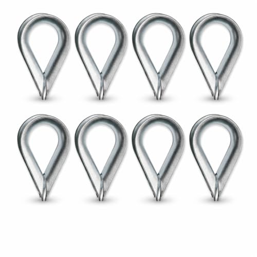 Image of Thimble Eye Lock for Gym Cable Wire & Rope Support | 6mm (Pack of 8)