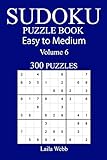 300 Easy to Medium Sudoku Puzzle Book