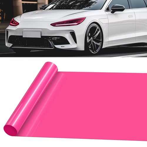 Film feu arrière rose 30,5cmx2m YiGia teinte protection UV auto