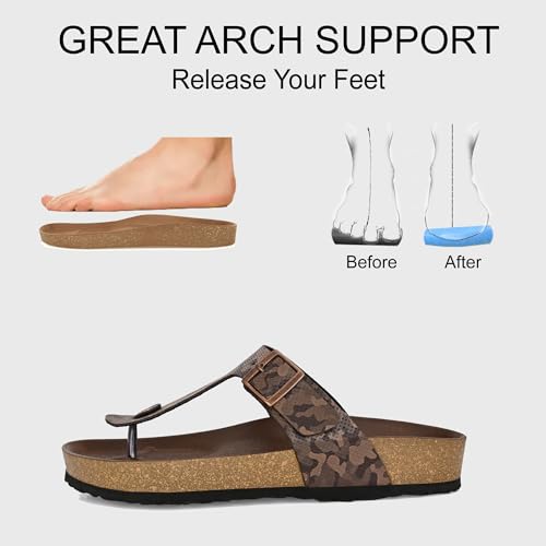 Image of Centrino Men's Berkin-Style Slip-On Sandals | Open Toe Design | Soft PU Footbed | Lightweight & Comfortable | Arch Support | On-Grip Sole | Casual Outdoor Wear (9214)