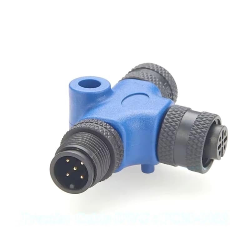 2000 N2k T-Type Connector, IP67 Micro-Change M12 5-pin Marine Male to Female Backbone Cable Adapter