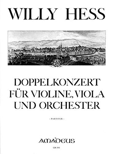 HESS W. - Doble Concierto Op.81 en Fa Mayor para Viola, Violin y Orquesta (Partitura)