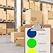 ChromaLabel 3 Inch Circle Colored Stickers, High Visibility Round Colored Stickers, Permanent Labels - 500 Sticky Dots per Roll, Fluorescent Yellow Dot Stickers