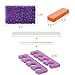 ForPro Professional Collection 5-Piece Pedicure Kit, 200-Count, Individually-Packed, Purple Pumice Pad, Wood Nail File 80/100 Grit, Mini Buffer 80/100 Grit, Wood Stick, Toe Separators