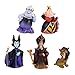 5 unids / Set Q Posket Rey León Maléfica Aladdin Genie Jafar La Sirenita Ursula PVC Figuras de Acción Juguetes Muñecas Regalo para niños