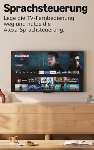 Amazon Fire TV Omni QLED-Serie (neueste Generation), 75-Zoll Smart TV in 4K Ultra HD, HDR10+, Dolby Vision, Dolby Audio, Quad-Core-Prozessor, Sprachsteuerung mit Alexa