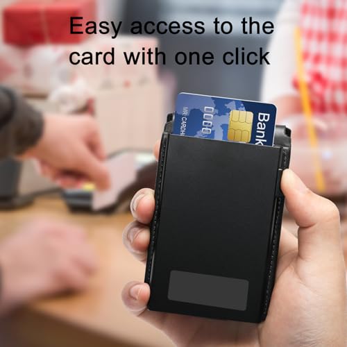 Mens Wallet Front Pocket Bifold Fashion Slim Wallets for Men with Money Clip (Carbon)3