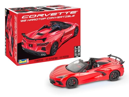 Revell 14583 22 Corvette C8 Hardtop Convertible 1:25 Scale 147-Piece Skill Level 4 Model Building Kit