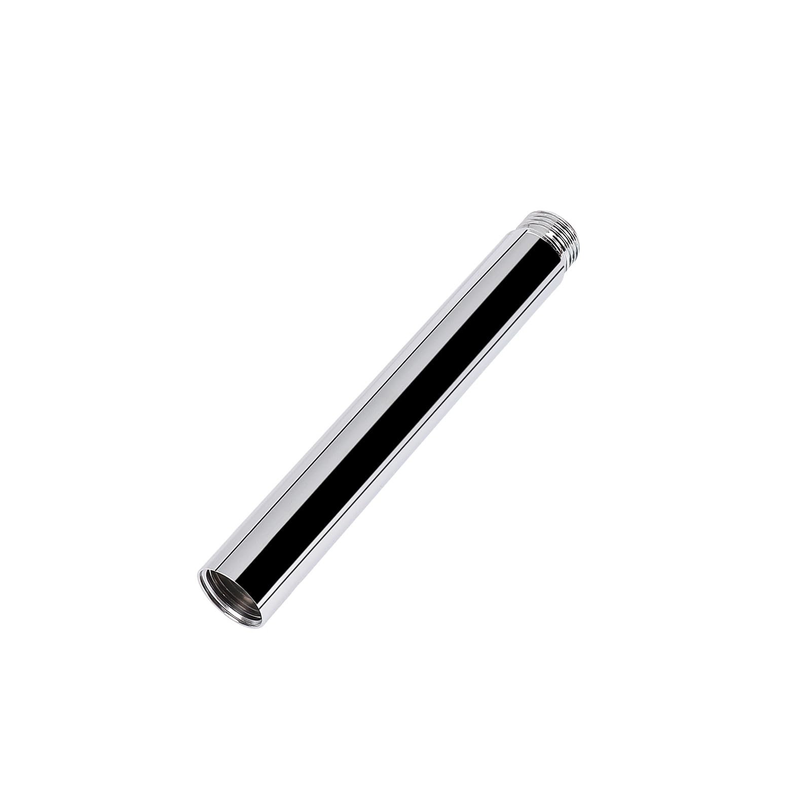 Photo 1 of HarJue Shower Head Extension Arm, Shower Extender Water Outlet- Lowers Existing, Shower Pipe Extension for Bathroom, Made of Solid Metal Stainless Steel(4 Inch, Chrome Finish)
