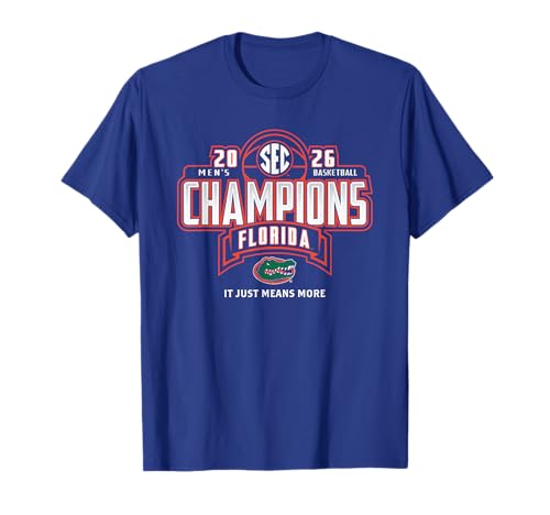 Florida Gators Men's Basketball SEC Champs 2026 Season T-Shirt