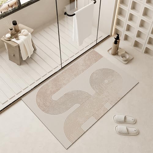 Tapis de bain fin antidérapant 40x60 cm à séchage rapide pour douche - 2