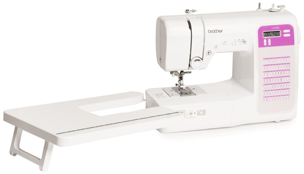 Brother CX70PES (Nuovo Modello) Macchina da Cucire Elettronica con 70 Punti Cucito - Tavolo e Borsa Inclusi