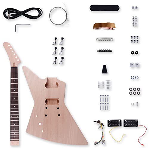 Leo Jaymz DIY Electric Guitar Kits in EX Style for Lefthand Mahogany