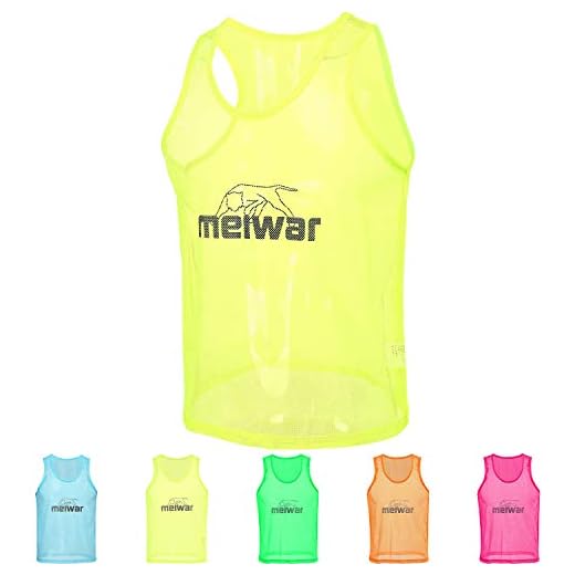 meiwar Leibchen - 10er Set Trainingsleibchen Größe S I Gelb