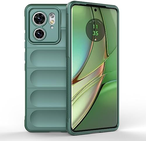 SEAHAI Cover Per Motorola Edge 30 Pro: Custodia Portafoglio In Pelle Con Supporto E Blocco RFID (Verde) - 3