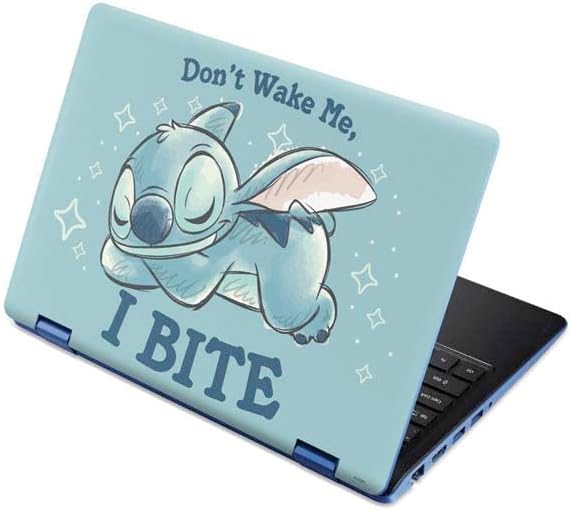 Skinit Decal Laptop Skin Compatible with Aspire R11 11.6in - Officially Licensed Disney Lilo and Stitch Stitch and Angel Design