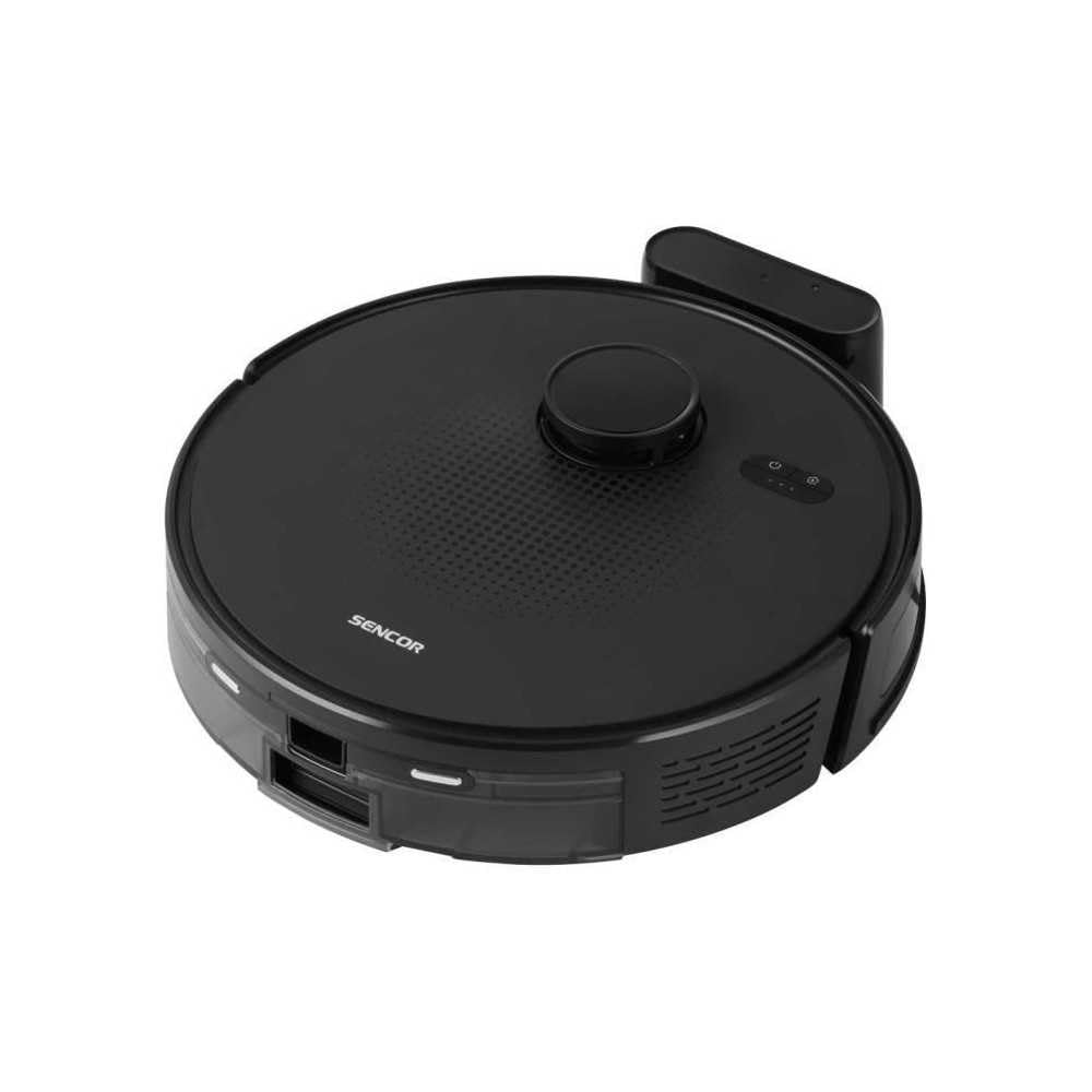 SENCOR SRV 9020BK robot odkurzający 2 w 1 z funkcją wycierania, 3000 Pa, nawigacja LiDAR, 40 W, czas pracy 130 min