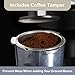 Quest Espresso Coffee Machine / 15 Bar Pressure/Filter & Measuring Cups Included / 1.2L Water Tank/Dual Stainless Steel Filter/Compatible with Ground Beans / 1100W