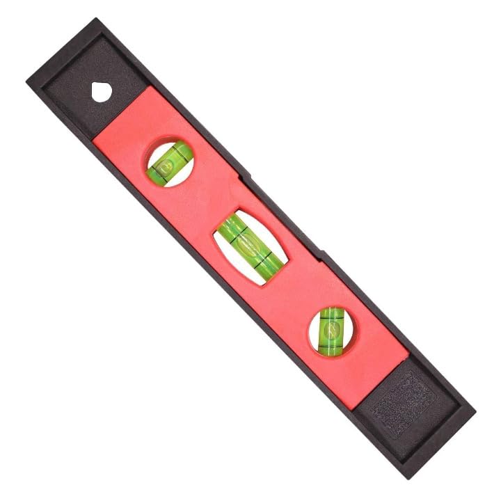 9 Inch Magnetic Torpedo Level, 45°/90°/180° Bubble Levelling Tool with V-Groove, for Construction, Home and DIY Projects-picture-14