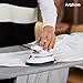 Ivation Travel Steam Iron | Mini Dual Voltage Dry Iron & Clothes Steamer with Nonstick Soleplate, Temperature Control & Indicator Light | Heats in Seconds, Small & Compact, ETL Certified, 1.3 Lbs.