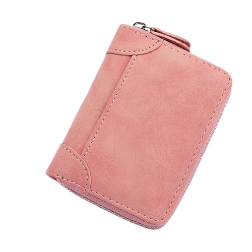 Carteira com suporte de cartão de crédito – ideal para mulheres, organize cartões com facilidade, Rosa-3878, Simples