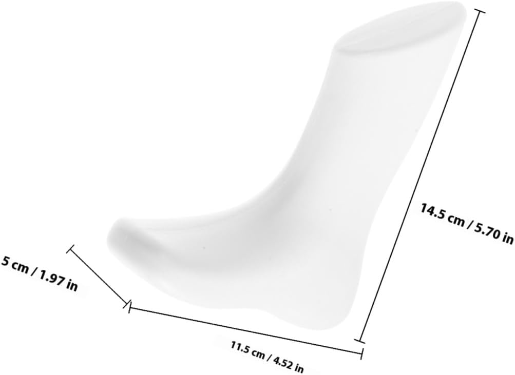 Angoily Foot Mannequin Plastic 1 Pair White 11.5cm Baby Shoe Display image 4