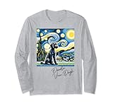 Photo Gallery van gogh starry night doodle dog art per black doodle mom maglia a manica Photo Gallery van gogh starry night doodle dog art per black doodle mom maglia a manica