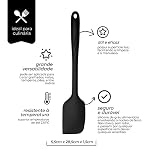 Mimo Style Utensílios Espátula de Silicone, Preto, 28.5 x 5.5 cm 14 41mrvUGukvL. SS150