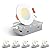 Amico 6 Pack 3 Inch 5CCT Ultra-Thin LED Recessed Ceiling Light with Junction Box, 2700K/3000K/3500K/4000K/5000K Selectable, 7W Eqv 60W 500LM Brightness Dimmable Canless Wafer Downlight, ETL