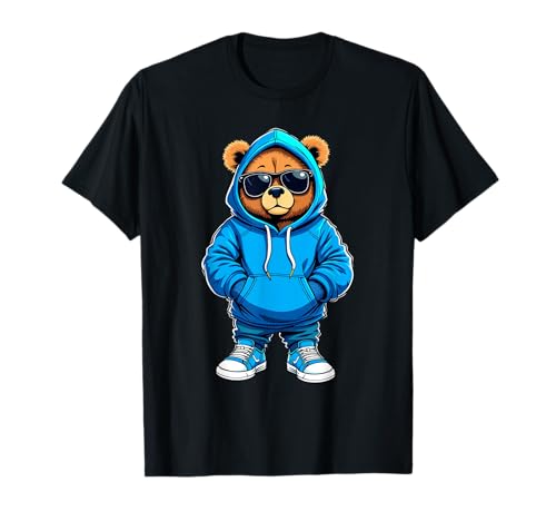 Coole Teddybär Grafik Herren Damen Jungen Mädchen Teddy T-Shirt