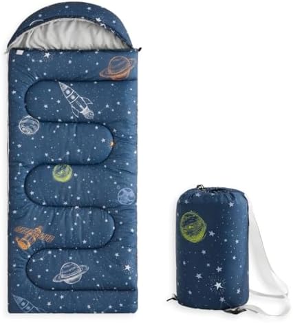 Wake In Cloud - Kids Sleeping Bag for Boys Toddlers, Camping in W...