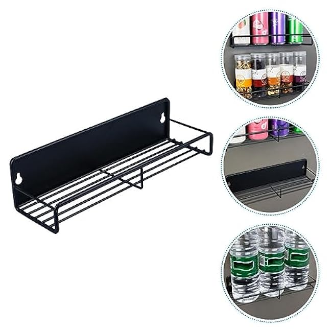 UPKOCH Magnetic Refrigerator Side Rack Compact Spice Organizer for Fridge Easy Install Can Holder for Storing Drinks Snacks and Seasonings Space-saving Kitchen Storage