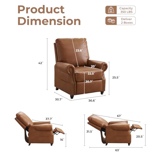 Pushback Recliner with Massage and Heat