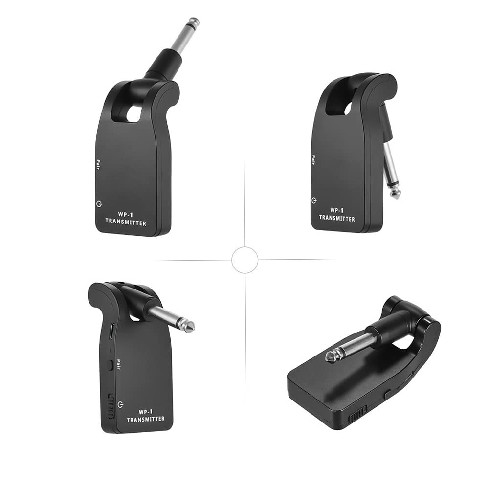 HUIOP Système sans Fil de Guitare Émetteur Récepteur Emetteur Récepteur sans Fil pour Guitare Transmetteur et Récepteur sans Fil Audio sans Fil pour Guitare,Émetteur et récepteur de système de Guitar