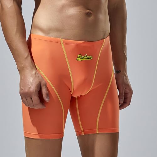 Men's Swim Pants Low Waist Long Square Leg Swimsuit Spa Swimwear Low Rise Long Square Leg Swimsuit4