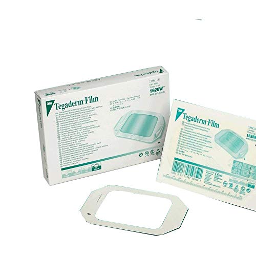 3M Tegaderm Transparent Film Dressing, Picture Frame Style, with Label, 4