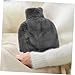 FOMIYES Warm Water Bag with Plush Cover Hot Water Bottle for Feet Warmer Refillable Leakproof Design Safe and Convenient for Use