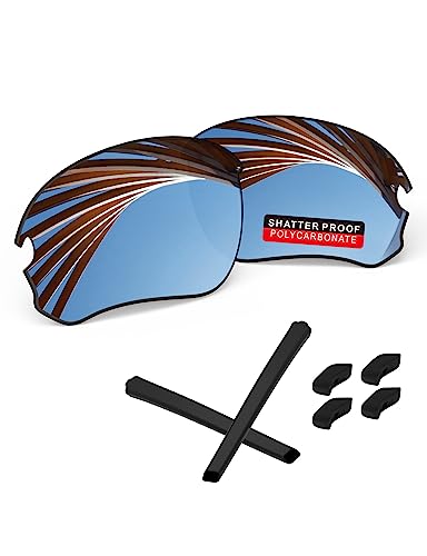 Image of PRO+ Polycarbonate Replacement Lenses & Rubber Kits /Nose Pads for Oakley Flak Series Sunglasses