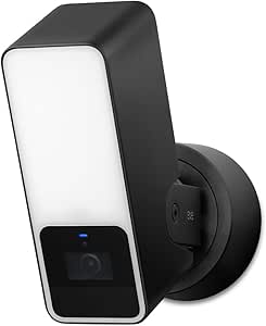 Eve Outdoor Cam – Secure floodlight Camera, Maximum Security &amp; Privacy (HomeKit Secure Video), 1080p, Night Vision, Wi-Fi (2.4 GHz), Motion Sensor, Two-Way Communication, People/pet/Vehicle Detection