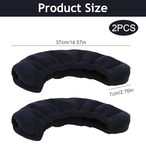 Ruvan 1 Paar Kufenschoner Schlittschuhe, Schlittschuhschoner, Elastic Blade Guards for Ice Skates, Blade Protection Accessories for Adults and Children (Schwarz)