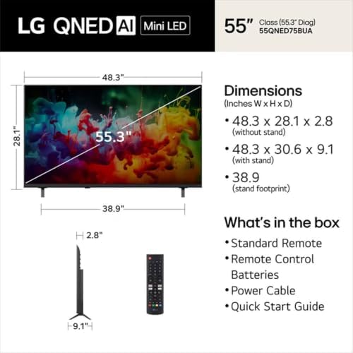 55-Inch Class Mini LED 4K Smart TV with AI QNED75B by LG Electronics - 2