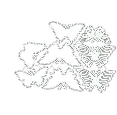 Feathers So Vicious 6 Stück Kranz-Stanzformen Für Kartenherstellung, Metallkreise, Runde Blumen-Stanzformen Für Papierbastelarbeiten, Bordürenschablonen Für Stanzschablonen Wichtel